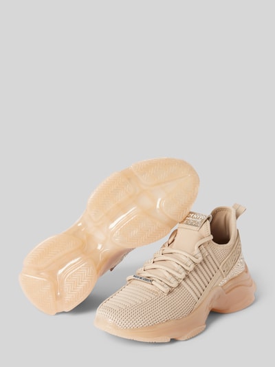 Steve Madden Sneakers met labeldetails, model 'Maxilla' Roségoud - 4