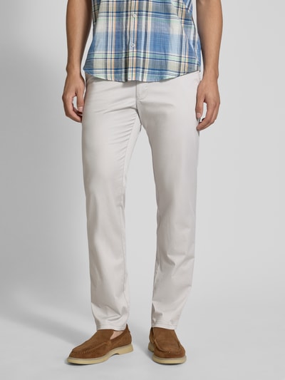 Christian Berg Men Regular Fit Chino mit Eingrifftaschen Hellgrau 4