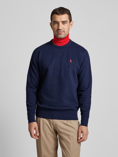 Polo Ralph Lauren Sweatshirt met labelstitching Marineblauw - 4