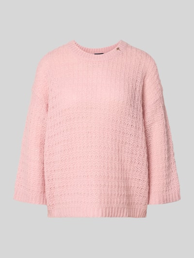 JOOP! Loose Fit Strickpullover mit Alpaka, Woll-Anteil Modell 'Kasita' Pink 2