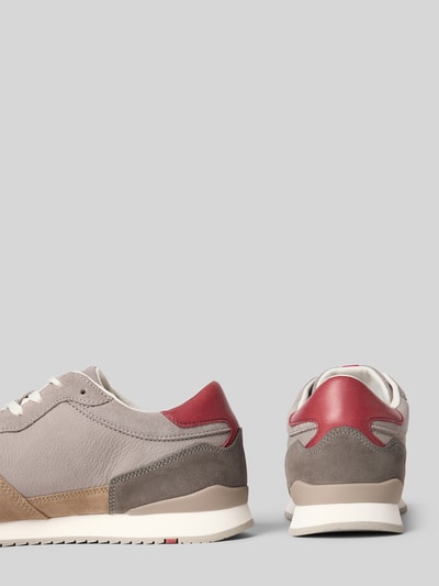 Lloyd Sneakers van leer met labeldetail, model 'ELMORE' Lichtgrijs - 2