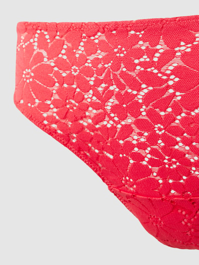 Skiny Slip met ajourpatroon Rood - 2