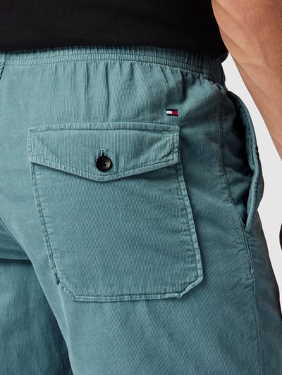 Tommy Hilfiger Shorts mit Logo-Stitching Hellblau 3