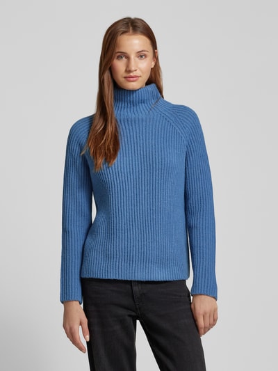 Drykorn Gebreide pullover met opstaande kraag, model 'ARWEN' Bleu - 4