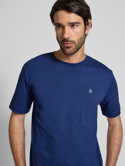 Marc O'Polo Regular Fit T-Shirt aus reiner Baumwolle Royal 3