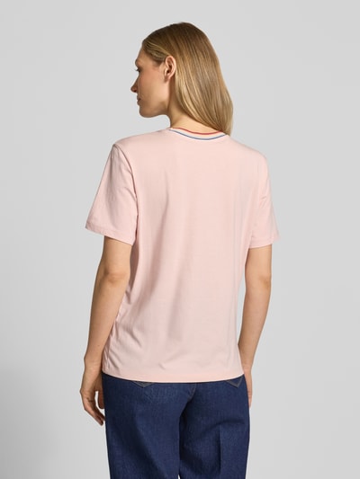 Jake*s Casual T-Shirt aus reiner Baumwolle Hellrosa 5
