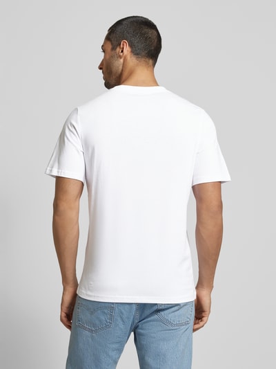Jack & Jones T-shirt met labelprint, model 'WAYNE' Wit - 5