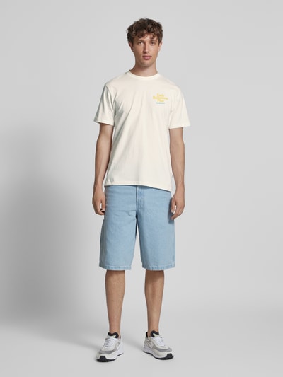 Dedicated T-Shirt mit Rundhalsausschnitt Modell 'Retirement Plan' Offwhite 1