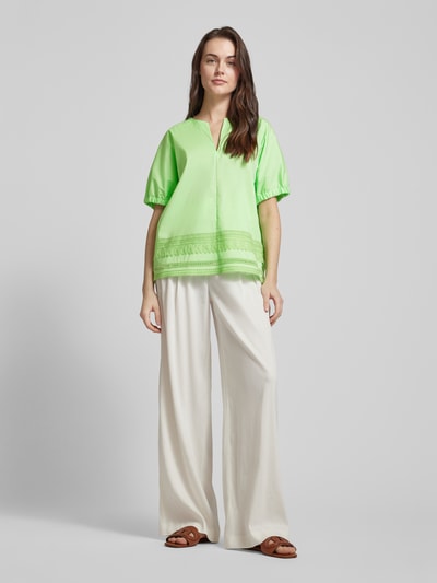 Marc Cain Blouse met V-hals Neon groen - 1