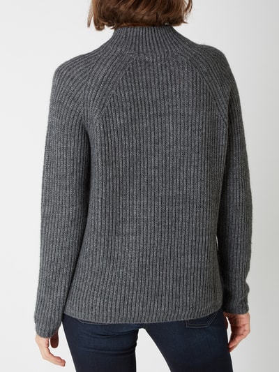 Jake*s Casual Pullover mit Raglanärmeln  Dunkelgrau Melange 6