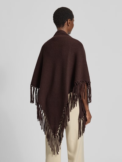 Weekend Max Mara Wollschal aus reiner Schurwolle Modell 'TORNADO' Dunkelbraun 5