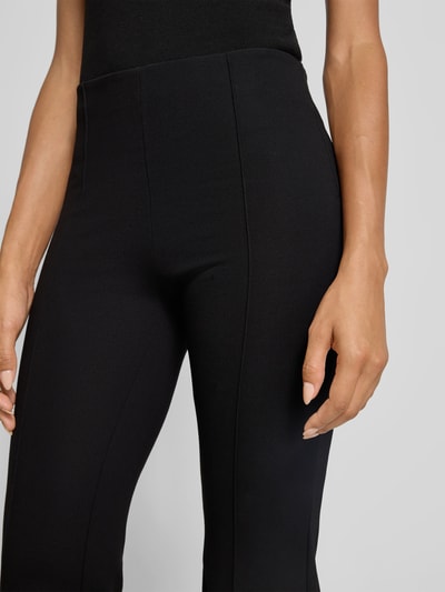 Filippa K Flared Stoffhose mit elastischem Bund Black 3