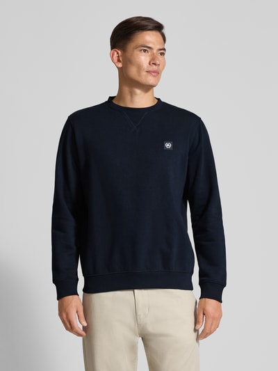 Lerros Bluza z naszywką z logo Ciemnoniebieski 4