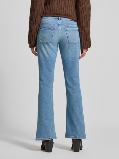 MAC Jeansy rozkloszowane z 5 kieszeniami Niebieski 5