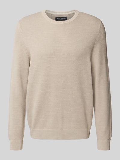 Marc O'Polo Regular Fit Strickpullover aus reiner Baumwolle Hellgrau 2
