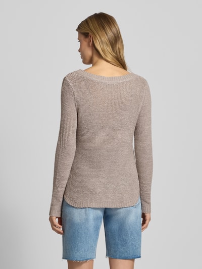 Only Regular Fit Strickpullover aus Grobstrick Modell 'GEENA' Hellgrau 5
