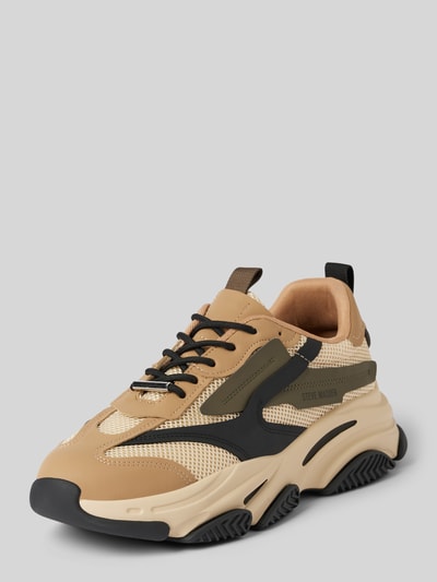 Steve Madden Sneakersy z podeszwą na platformie model ‘POSSESS’ Khaki 1