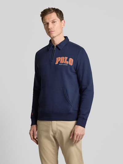 Polo Ralph Lauren Sweatshirt mit Polokragen Marine 4