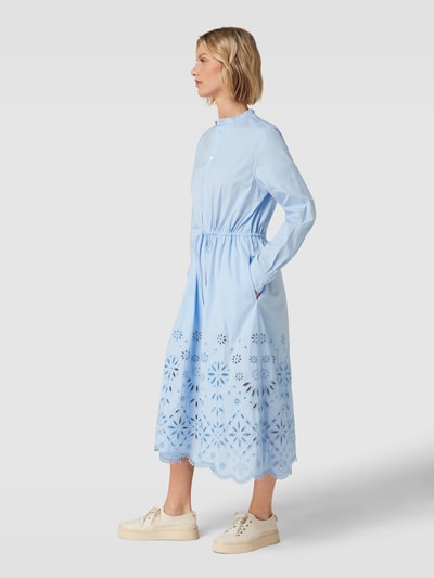 Polo Ralph Lauren Midi-jurk met broderie anglaise, model 'JSSICA' Lichtblauw - 1