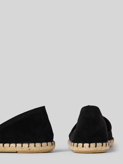 Verbenas Espadrilles van leer, model 'CARMEN SERRAJE' Zwart - 2