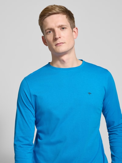 Fynch-Hatton Longsleeve mit Logo-Print Blau 3