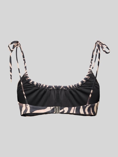 HUGO Góra bikini w efekcie (góra): wzór w zebrę model 'FANCY' Czarny 3