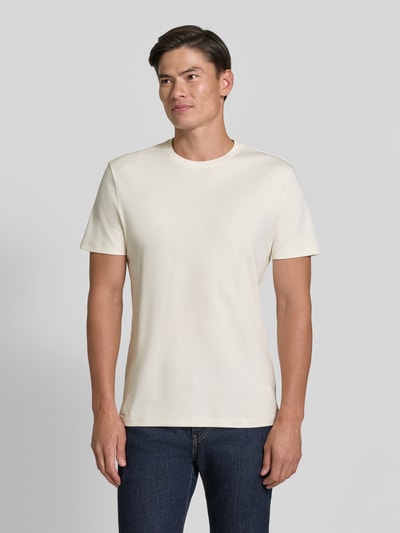 Christian Berg Men t-shirt z bawełny z okrągłym dekoltem Złamany biały 4
