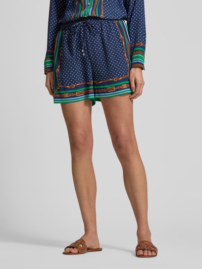 Lauren Ralph Lauren Szorty o kroju regular fit z wzorem na całej powierzchni Niebieski 4
