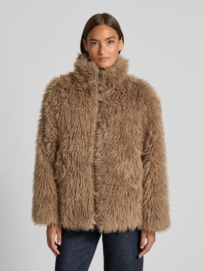 FREE/QUENT Jacke aus Kunstfell Modell 'Fine' Beige 4