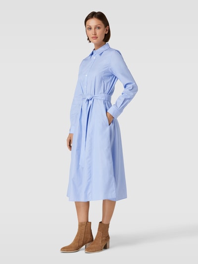 Polo Ralph Lauren Hemdblusenkleid mit Umlegekragen Modell 'ASHTN' Blau 1