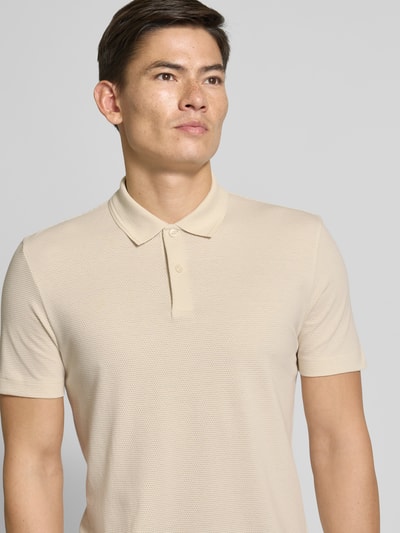 BOSS Regular fit poloshirt van katoenmix Beige - 3
