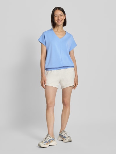 Soyaconcept T-Shirt mit V-Ausschnitt Modell 'BANU' Hellblau 1