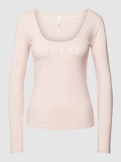 Guess Longsleeve mit Label-Print Modell 'CARRIE'
 Rosa 2