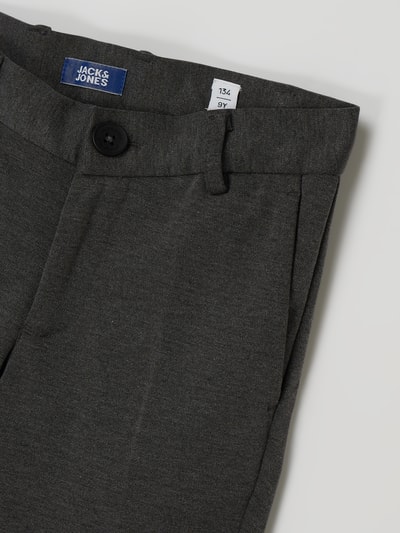 Jack & Jones Chinosy o kroju slim fit z dżerseju model ‘Marco’  Średnioszary melanż 2