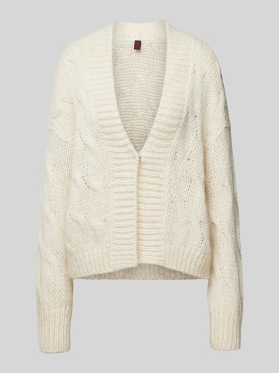 Stefanel Cardigan met ribboorden Ecru - 2