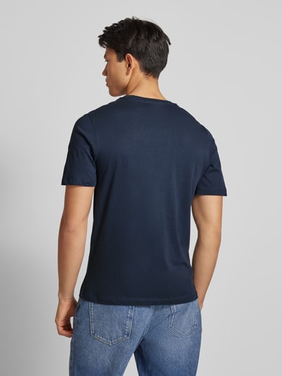 Jack & Jones T-Shirt mit Label-Print Modell 'HUDSON' Marine 5