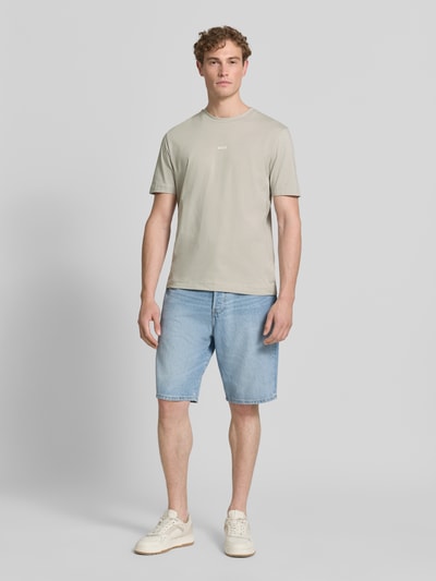 BOSS Orange Regular Fit T-Shirt aus Baumwoll-Mix Modell 'TCHUP' Sand 1