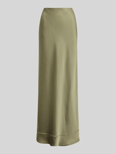 Lauren Ralph Lauren Vloeiende maxirok met elastische band Kaki - 2