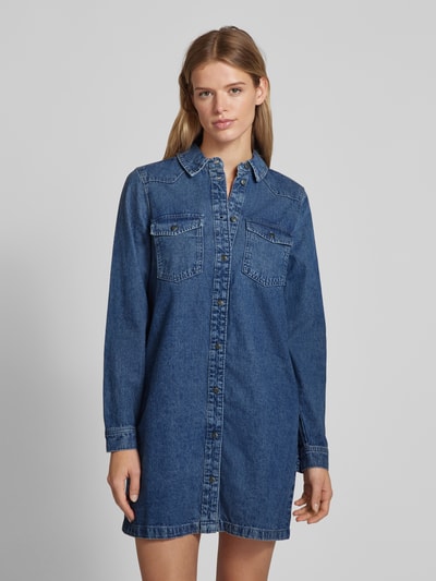 Noisy May Jeanskleid mit Umlegekragen Modell 'NEW' Jeansblau 4