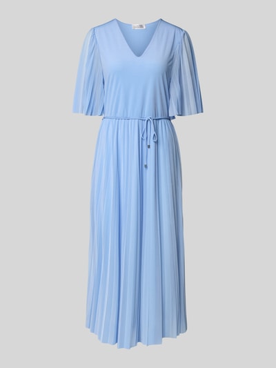 GUIDO MARIA KRETSCHMER WOMAN Cocktailkleid mit V-Ausschnitt Modell 'Enie' Rauchblau 2