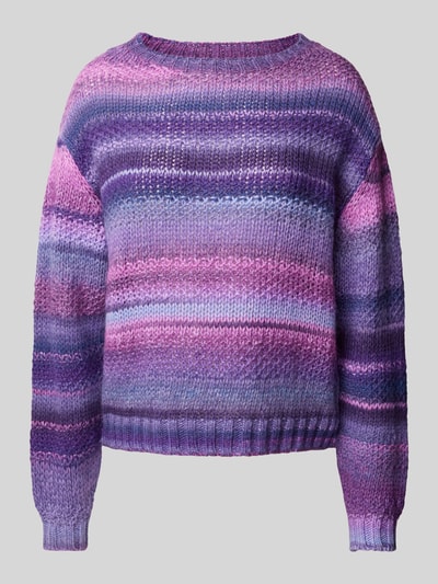 LOLLYS LAUNDRY Gebreide pullover met ronde hals, model 'Fairhaven' Lavendel - 1