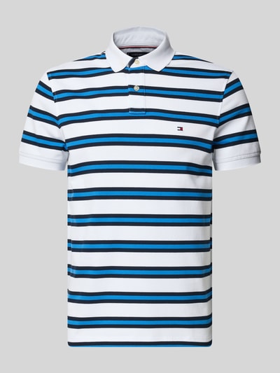 Tommy Hilfiger Regular fit Poloshirt van Katoenmix Marineblauw gemêleerd - 2
