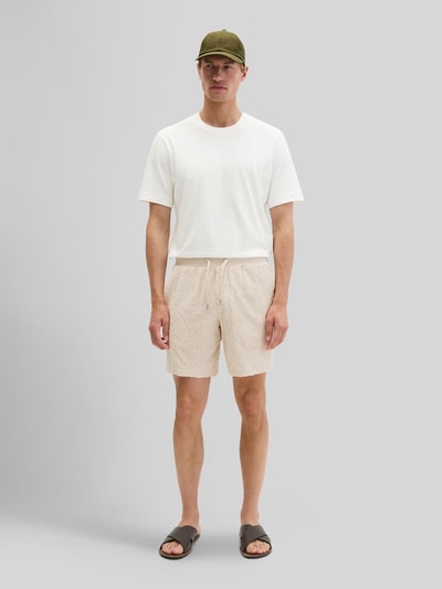 Marc O'Polo Regular Fit Sweatshorts aus reiner Baumwolle Ecru 1