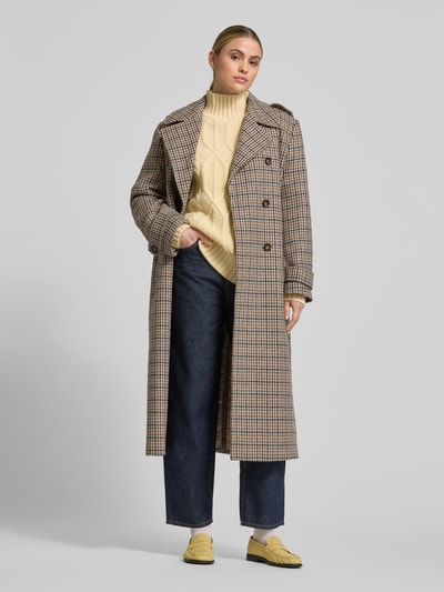 Style Icon Collection Oversized trenchcoat van wolmix - curated by Maja Weyhe Camel - 1