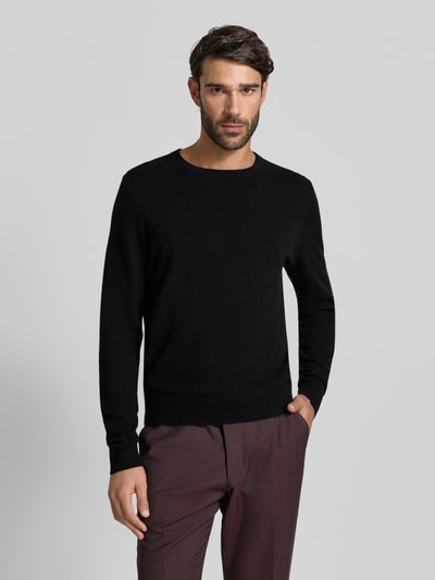 BOSS Regular Fit Strickpullover aus reinem Kaschmir Modell 'EMIGLIORE' Black 4