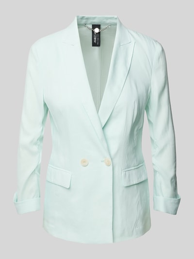 Marc Cain Linnen blazer met reverskraag Mintgroen - 2