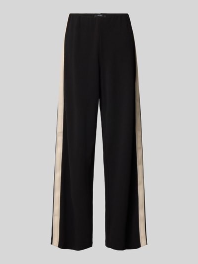 Vero Moda Wide leg sweatpants met contraststrepen, model 'BERLIN' Zwart - 2