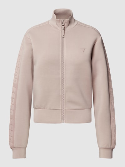 Guess Activewear Sweatjacke mit Label-Detail Modell 'ALLIE SCUBA' Taupe 2