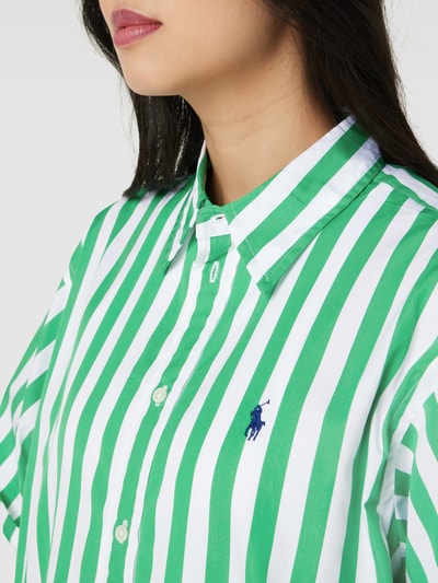 Polo Ralph Lauren Overhemdblouse met streepmotief Grasgroen - 3