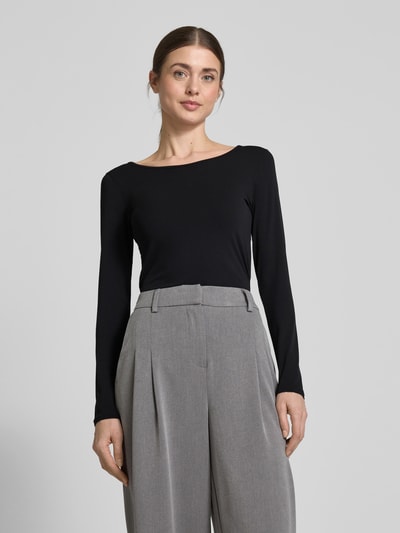 Marc Cain Longsleeve met ronde hals Zwart - 4